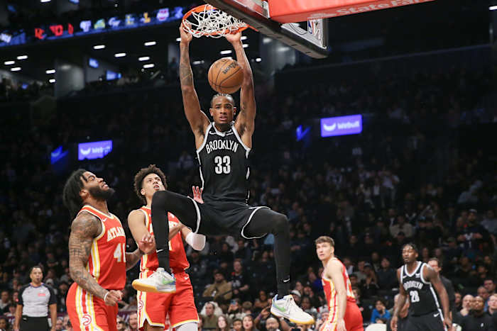 Brooklyn Nets center Nic Claxton